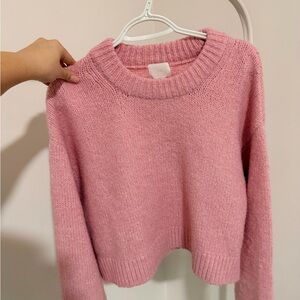 H&M Soft Pink Crew Neck Sweater